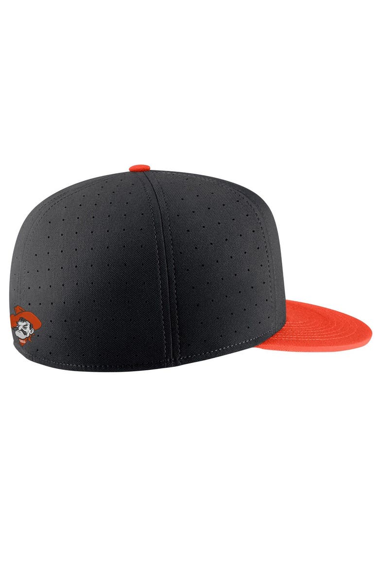 Nike Men's Nike Black Oklahoma State Cowboys Aero True Baseball Performance Fitted Hat, Alternate, color, 