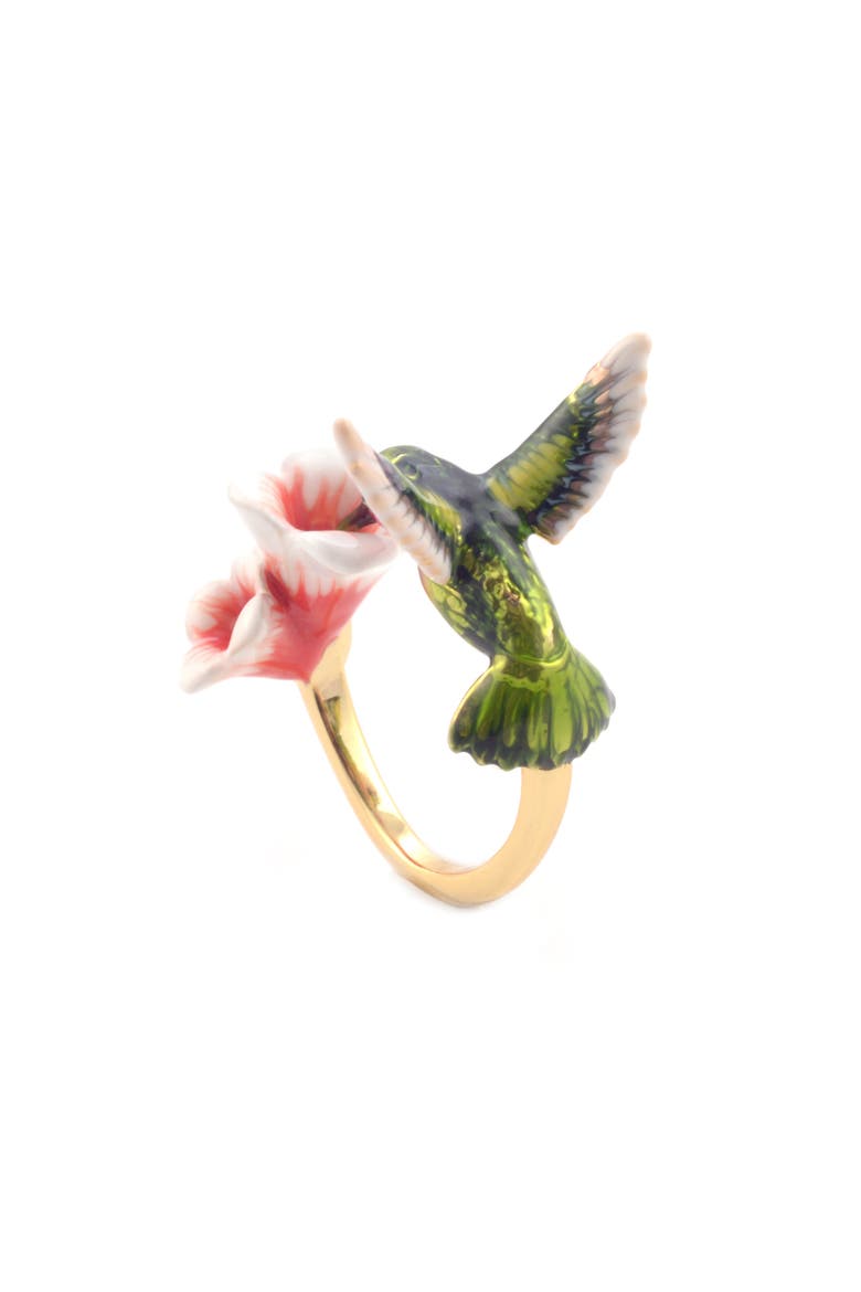 Hummingbird Ring, Alternate, color, Hummingbird