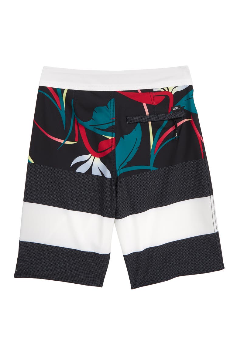 Era Board Shorts, Alternate, color, BLACK OPEN SHADE FLORAL