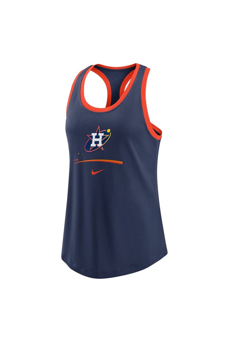 Women's Nike  Navy Houston Astros City Connect Tri-Blend Tank Top, Alternate, color, Navy