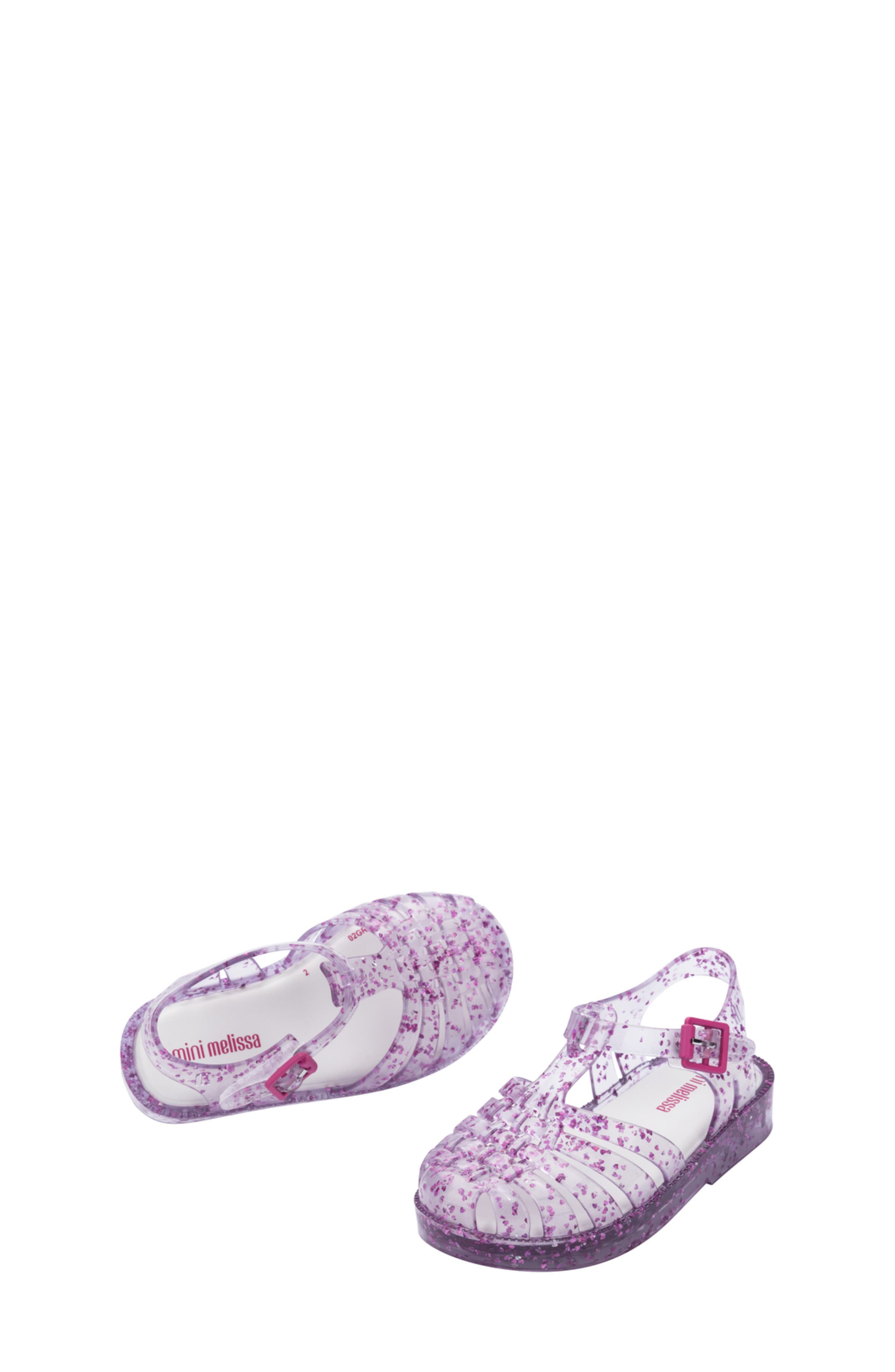 Mini Melissa Kids' Possession Glitter Fisherman Sandal, Alternate, color, 