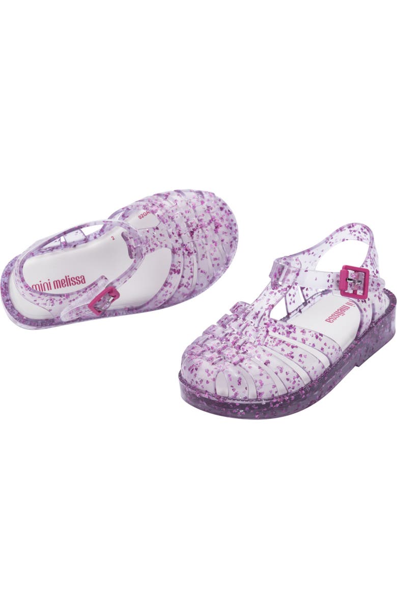 Mini Melissa Kids' Possession Glitter Fisherman Sandal, Alternate, color,