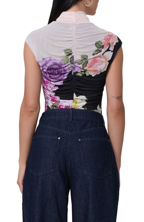 AFRM AFRM JOLIE RUCHED FUNNEL NECK MESH TOP 