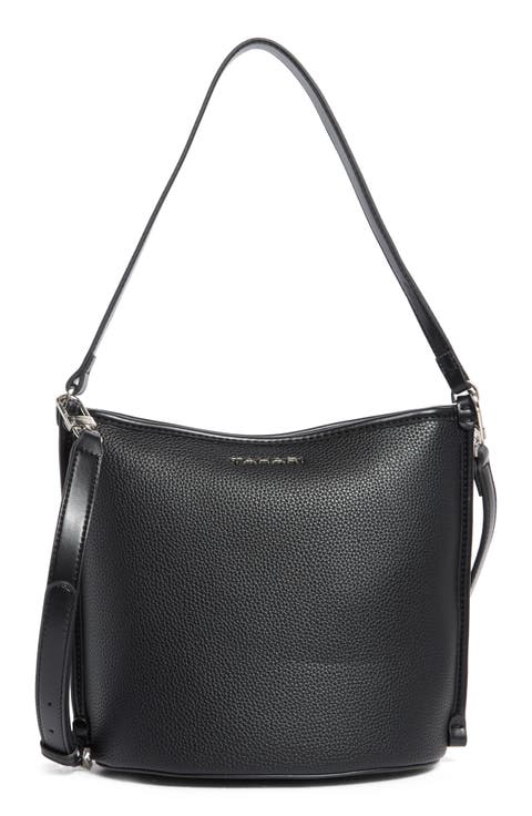 Carmine Zip Top Bucket Bag