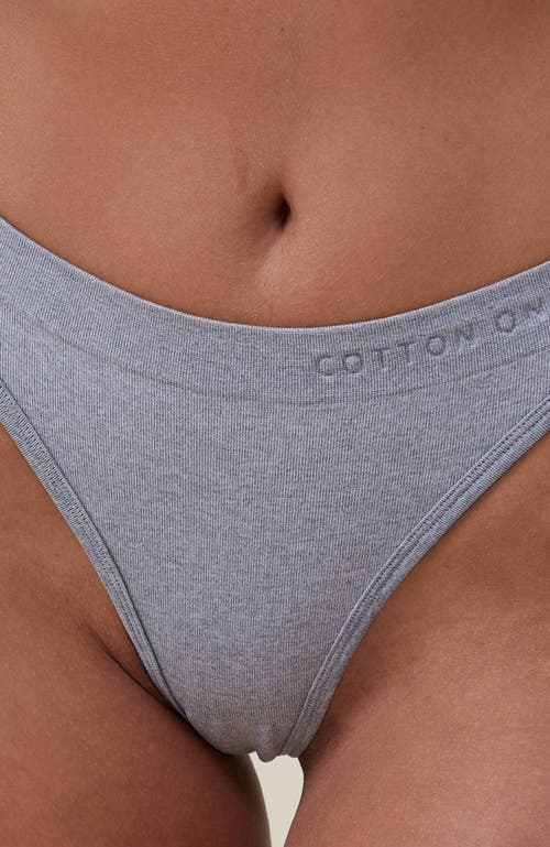 Shop Cotton On Body Seamless Triangle Padded Bralette In Grey Marle