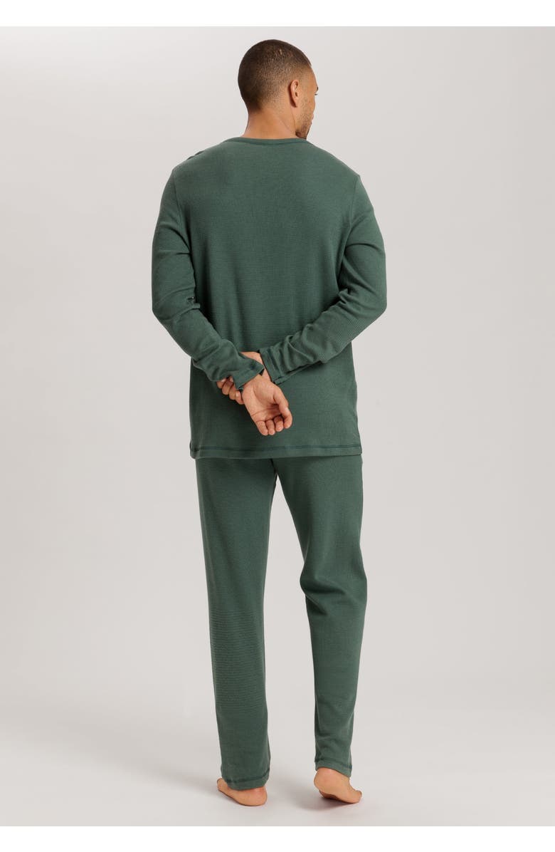 Hanro Smart Sleep Organic Cotton Pajama Set, Alternate, color, Herbal Tea