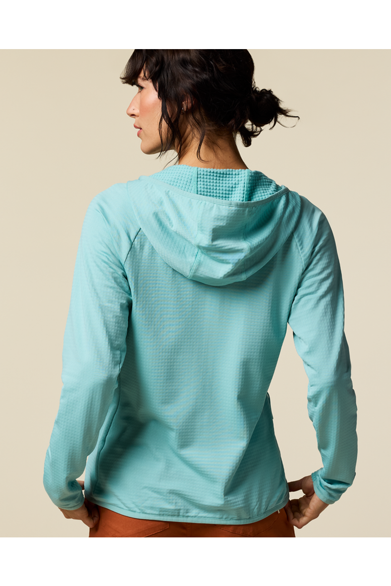 Otero Fleece Full-Zip Hooded Jacket - Women's, Alternate, color, Tide Pool