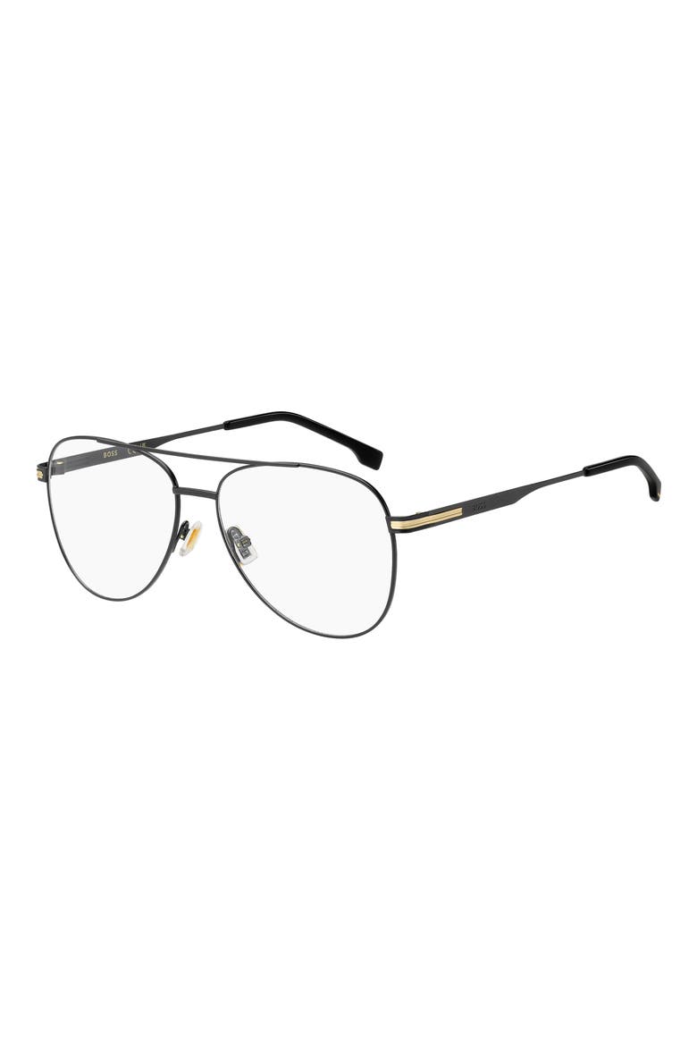 57mm Pilot Optical Glasses, Alternate, color, MATTE BLACK