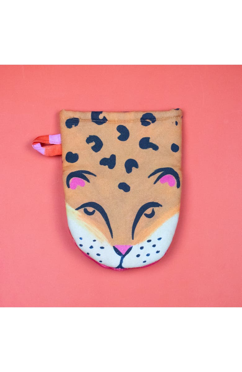 Supra Endura Organic Cotton Leopard Oven Mitt, Main, color, 