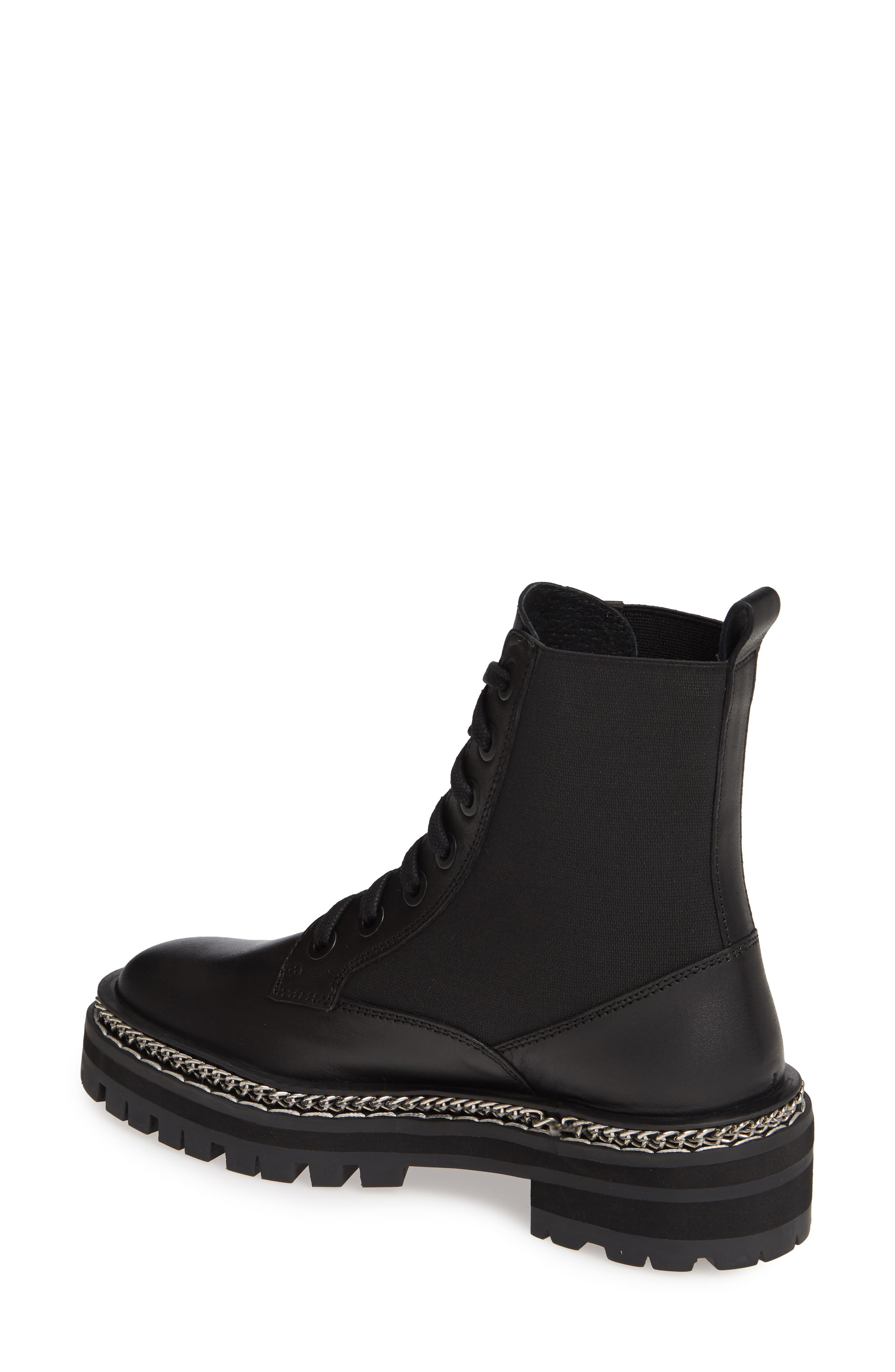 Topshop Ashton Chain Moto Boot, Alternate, color, 