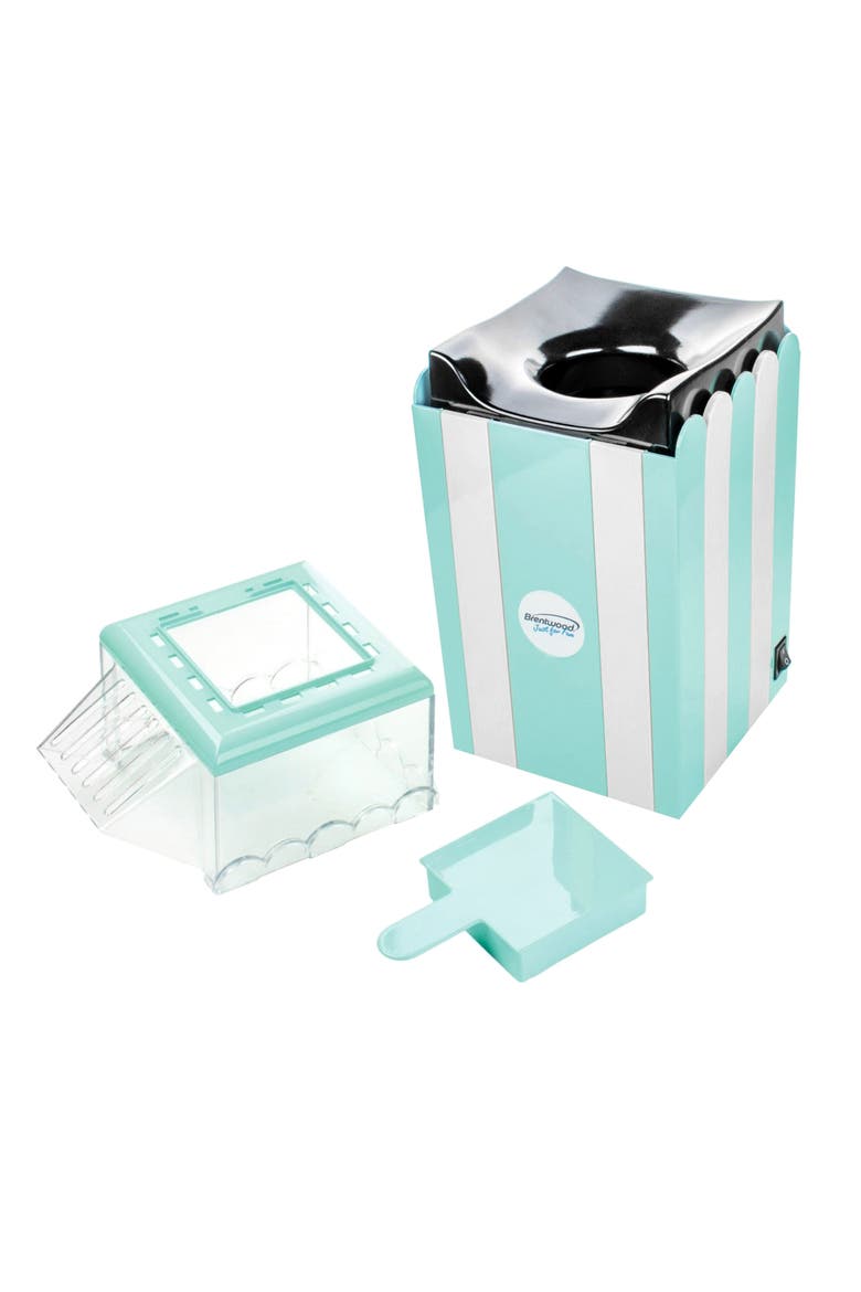 Classic Striped 8 Cup Hot Air Popcorn Maker in Blue, Alternate, color, Blue