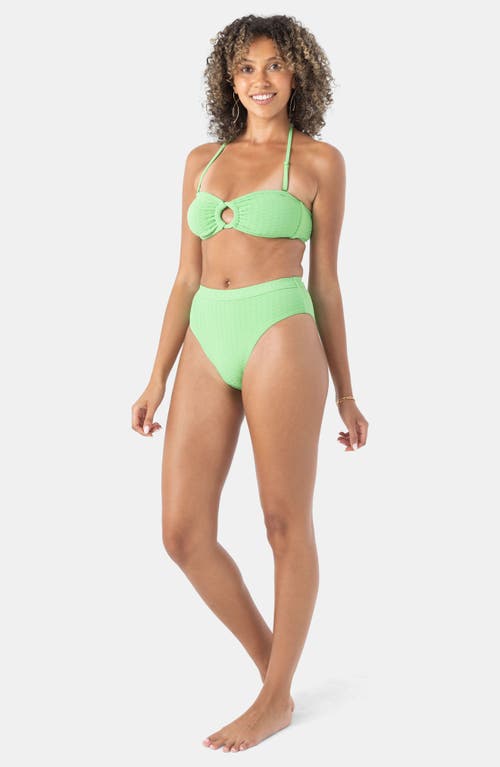 Roxy Haleiwa Bandeau Bikini Top In Green