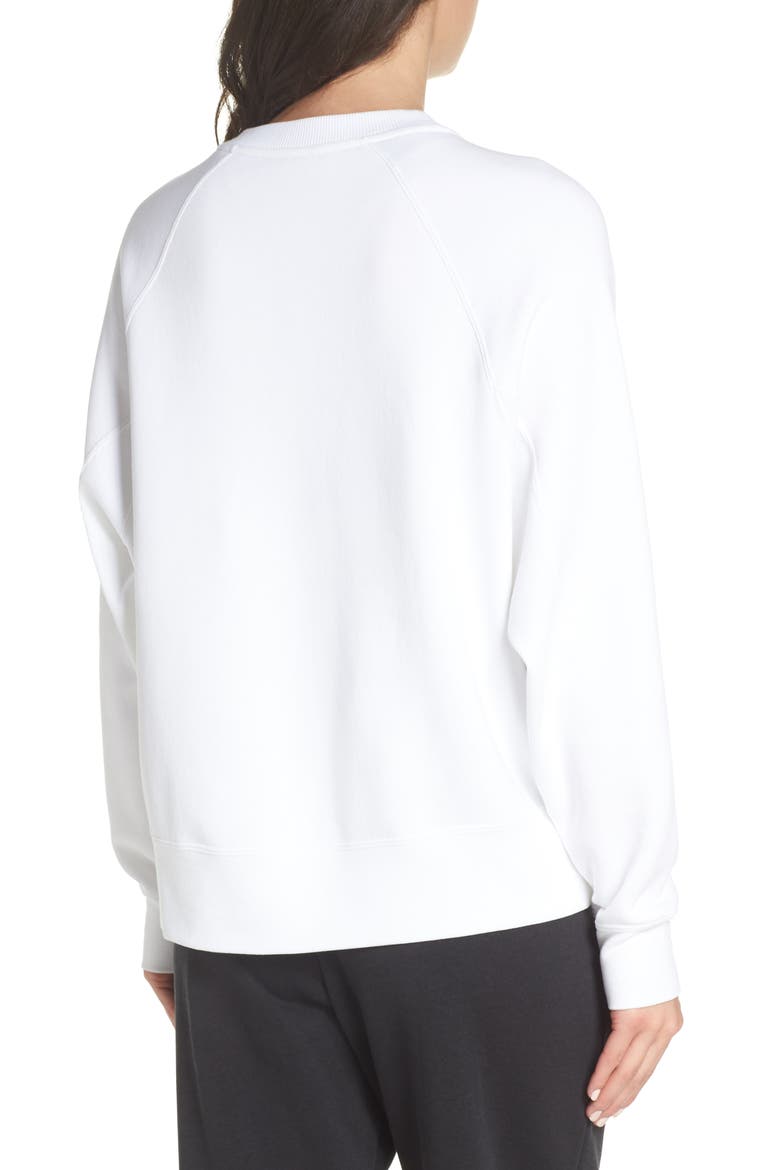 Sportswear Rally Sweatshirt, Alternate, color, WHITE/ BLACK