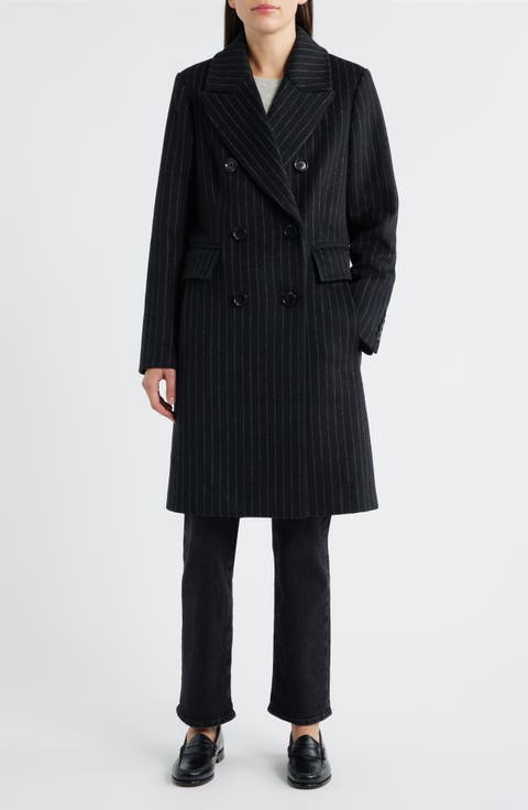 Heritage Pinstripe Double Breasted Coat