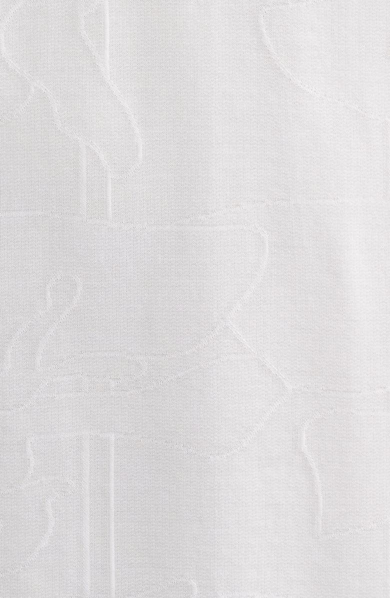 BOSS Parlay Floral Jacquard Cotton Polo, Alternate, color, White