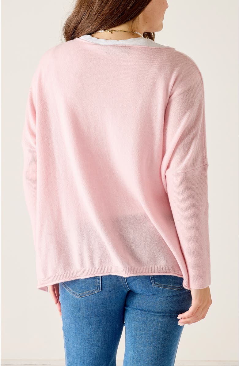 Voyageur by MERSEA Catalina Cashmere Sweater, Alternate, color, Calm Pink