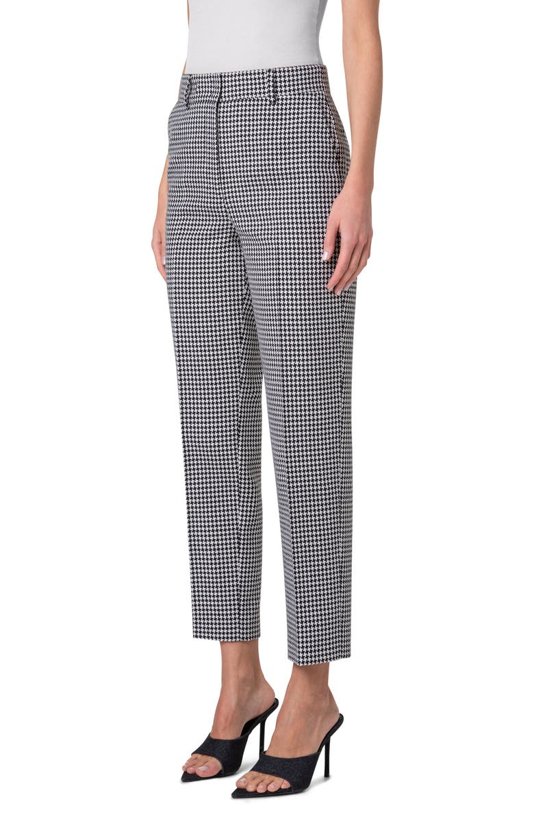 Akris punto Feryn Houndstooth Check High Waist Ankle Pants, Alternate, color,