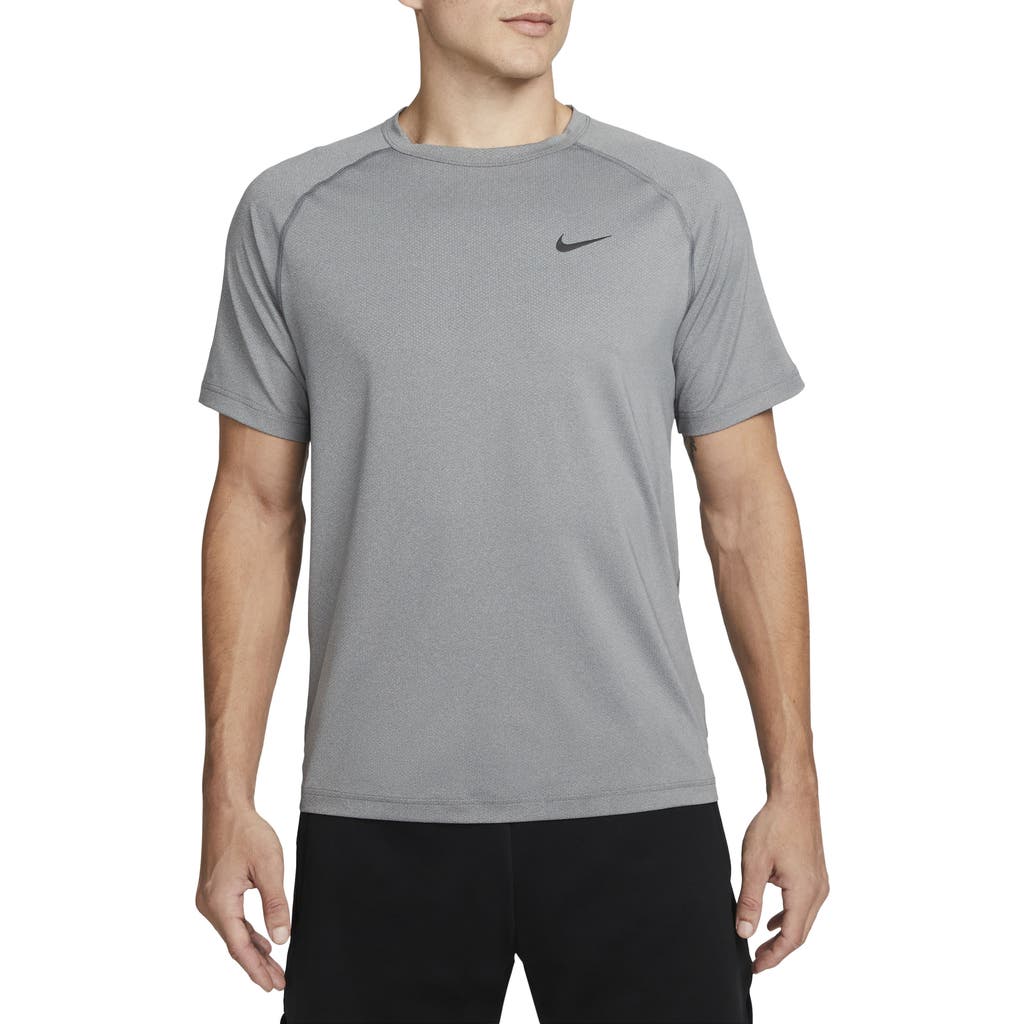 Nike Dri-fit Ready Training T-shirt In Smoke Grey/heather/black
