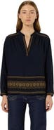 GERARD DAREL Aurelie Embroidered Pattern Blouse