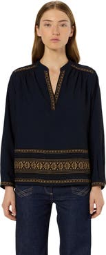 GERARD DAREL Aurelie Embroidered Pattern Blouse