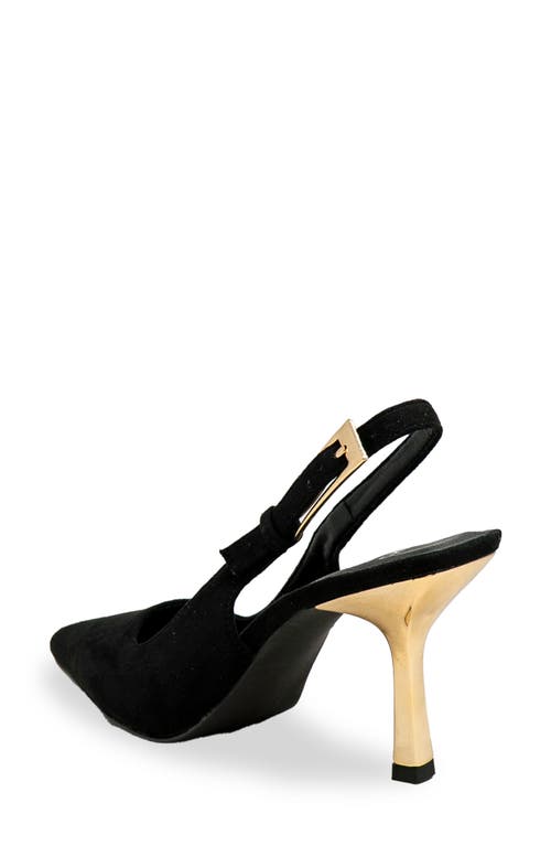 Chase & Chloe Chase And Chloe Slingback Pump In Black