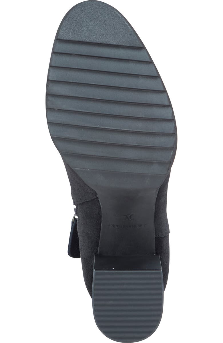 Johnston & Murphy Izzie Waterproof Platform Bootie, Alternate, color, Black Waterproof Suede