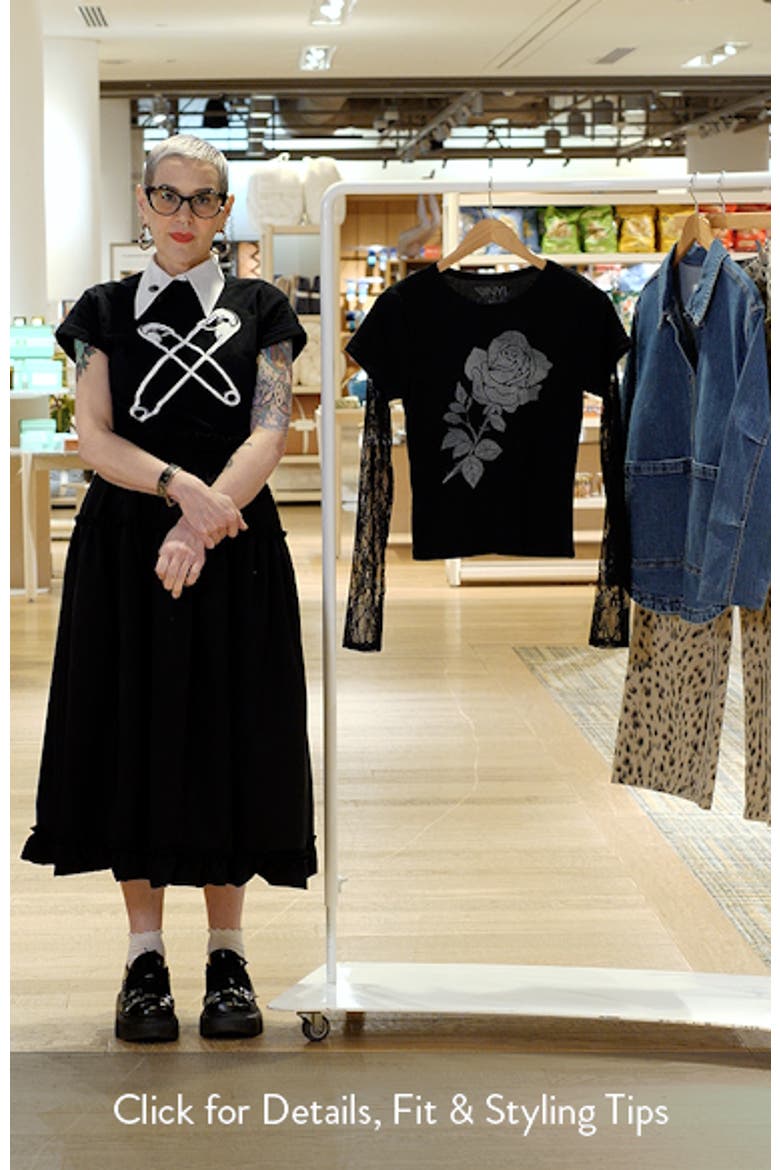 Rose Lace Layered Graphic Tee video