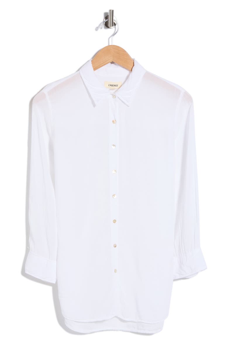 Marlene Button-Up Shirt, Alternate, color, WHITE