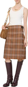 Burberry Check Wool Kilt