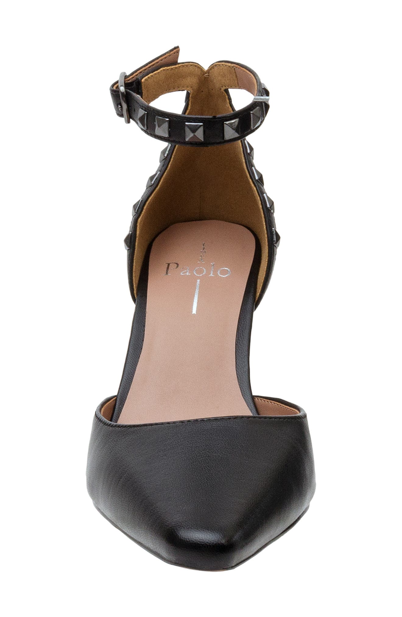 Linea Paolo Yanka Ankle Strap Pump, Alternate, color, Blk Nappa