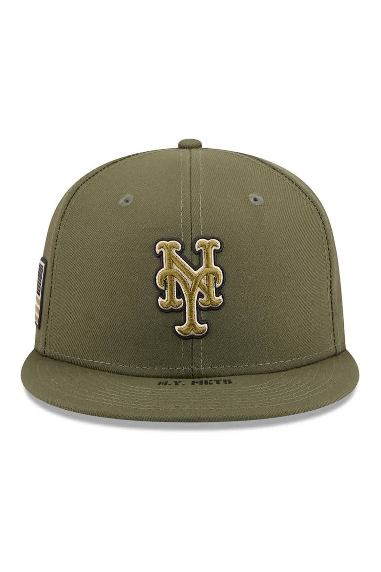 Men's New Era  Olive New York Mets 2026 Armed Forces Day 59FIFTY Fitted Hat, Alternate, color, Olive