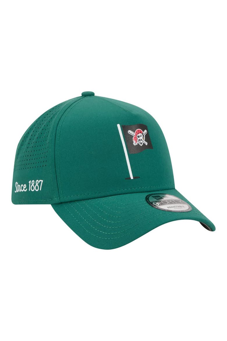 Men's New Era  Green Pittsburgh Pirates Pin Seeker 9FORTY A-Frame Adjustable Hat, Main, color, Green