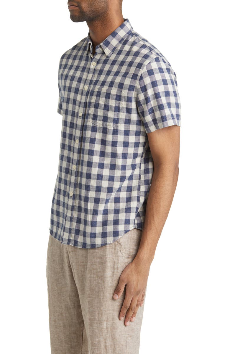 Rails Fairfax Gingham Short Sleeve Button-Up Shirt, Alternate, color, 