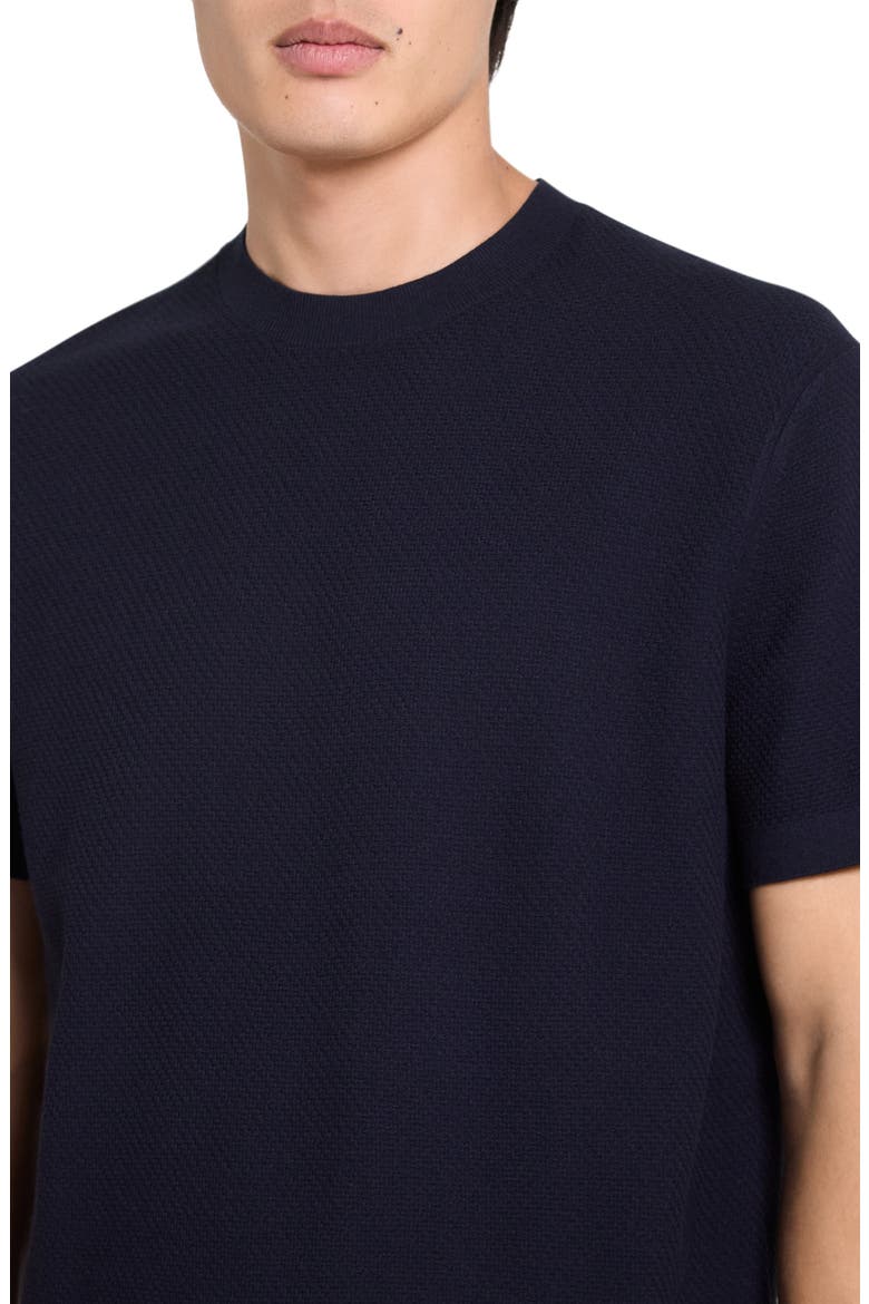 Soris Waffle Crewneck T-Shirt, Alternate, color, BALTIC