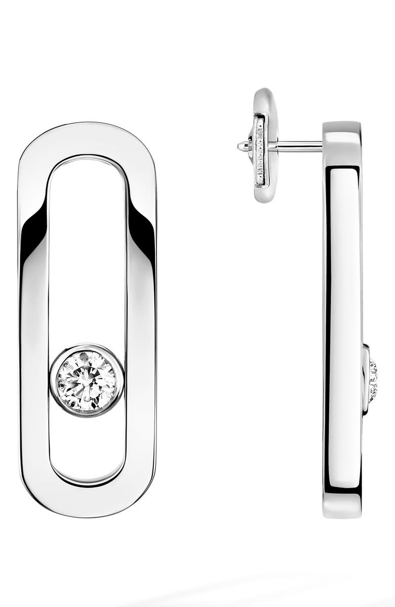 Messika Move Uno Floating Diamond Stud Earrings, Alternate, color,
