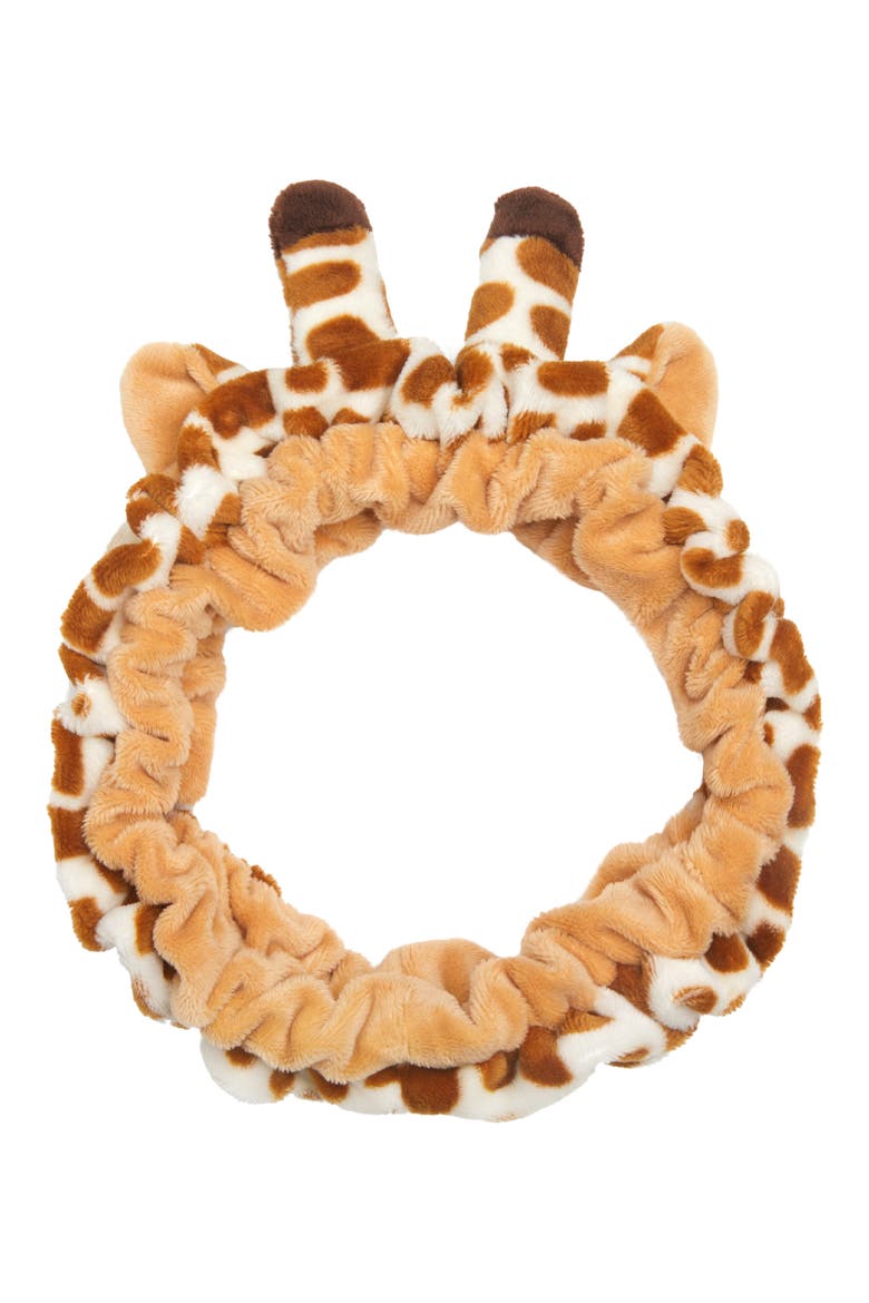 Giraffe Skincare Headband, Main, color, NO COLOR
