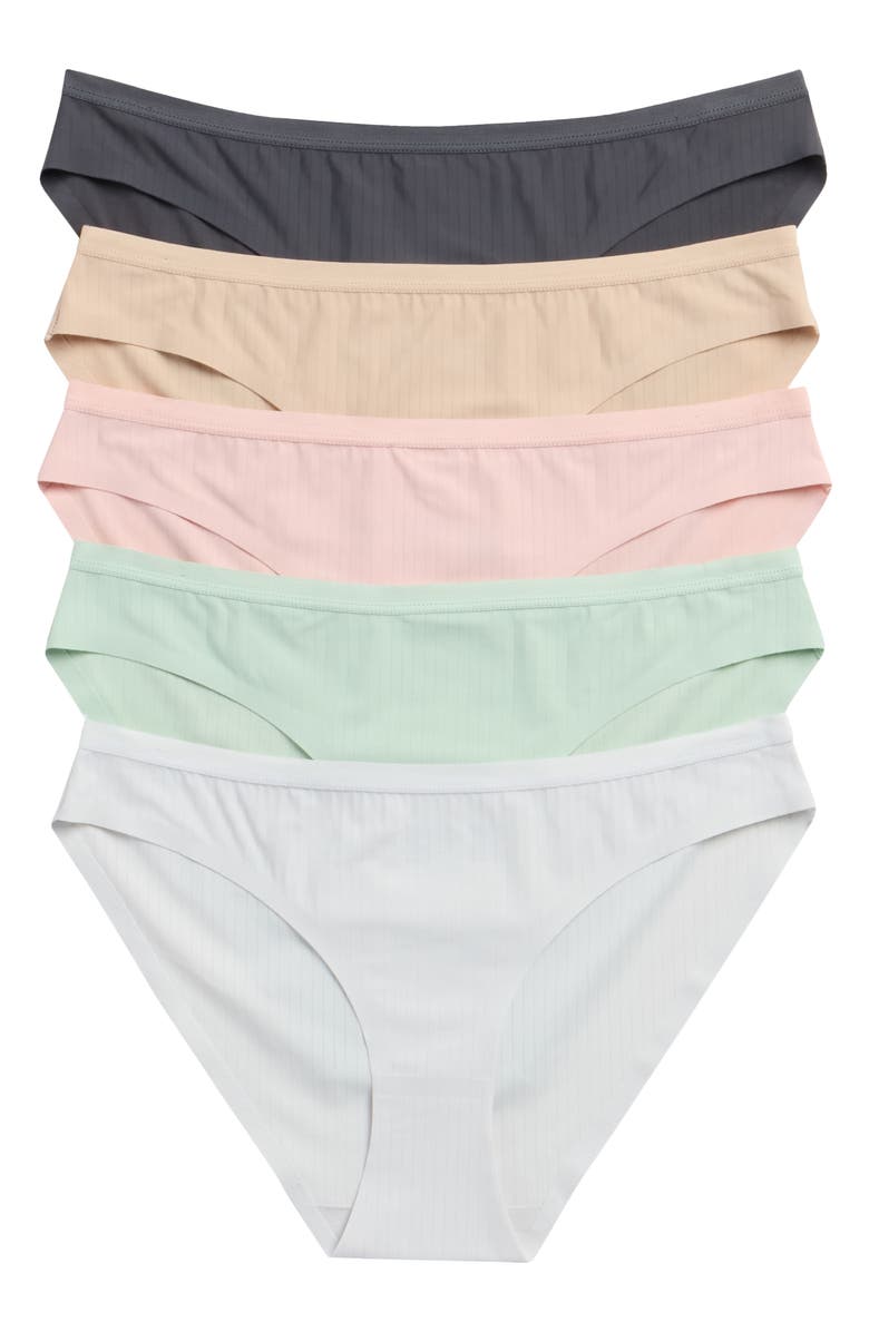 Honeydew Chrissy Assorted 5-Pack Hipster Briefs, Main, color, Basics