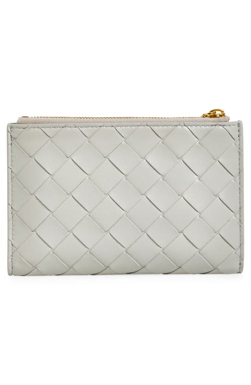 Bottega Veneta Medium Intrecciato Bi-color Leather Bifold Wallet