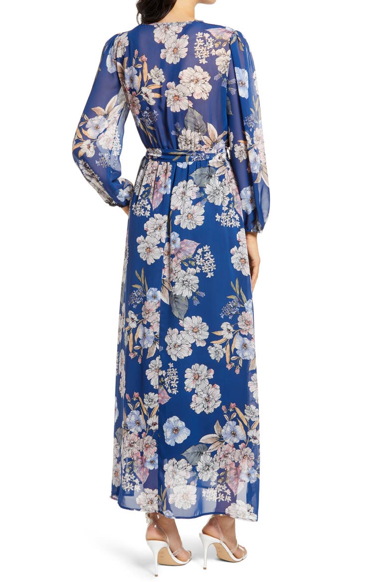 Megan Floral Long Sleeve Dress, Alternate, color, MEGAN