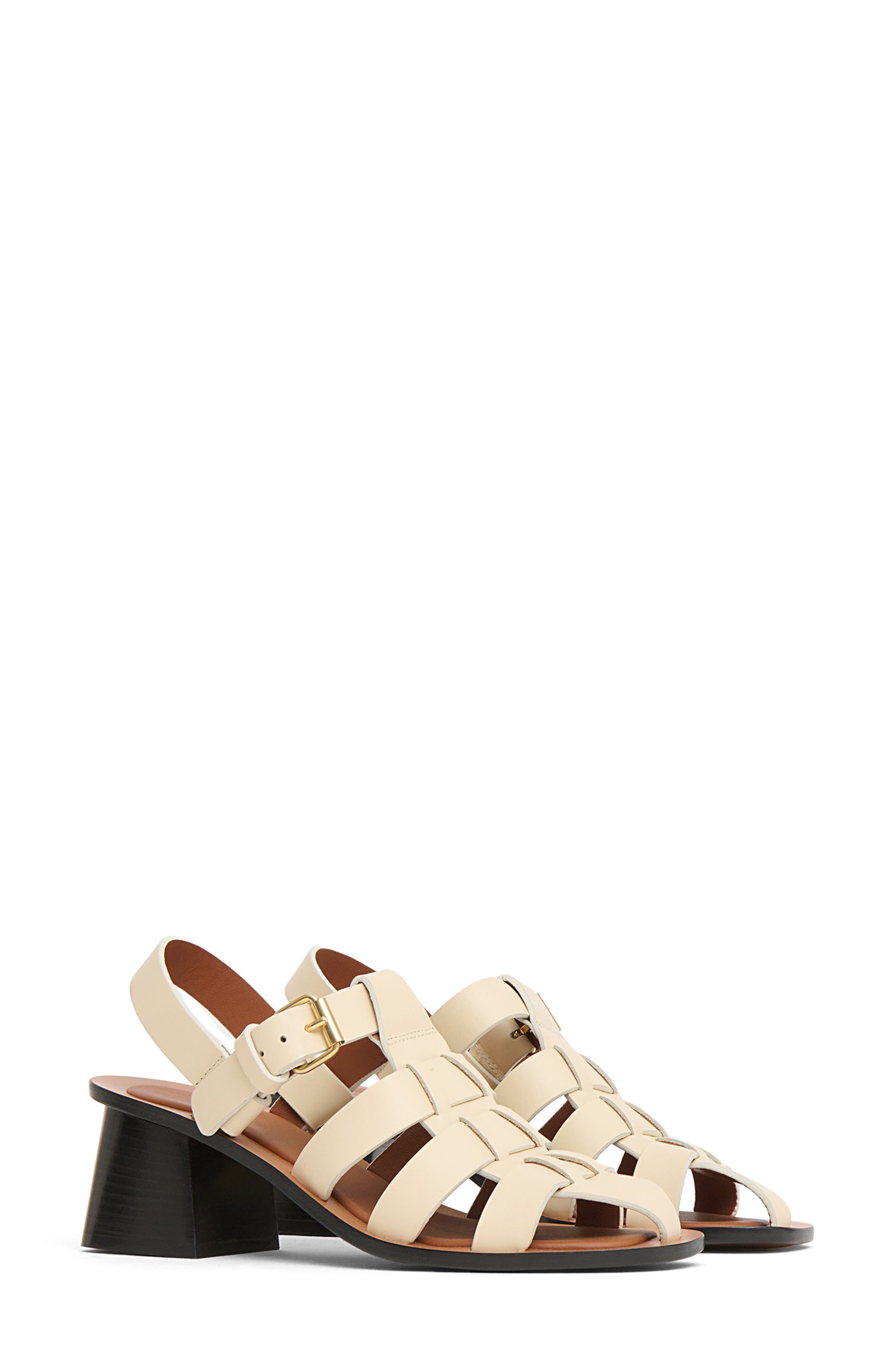 Mansur Gavriel Slingback Fisherman Sandal, Main, color, Jasmine