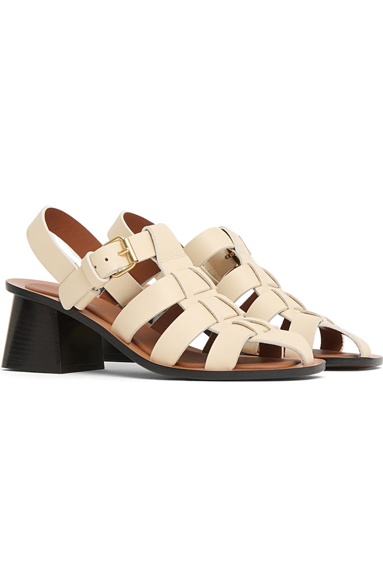 Mansur Gavriel Slingback Fisherman Sandal, Main, color, Jasmine