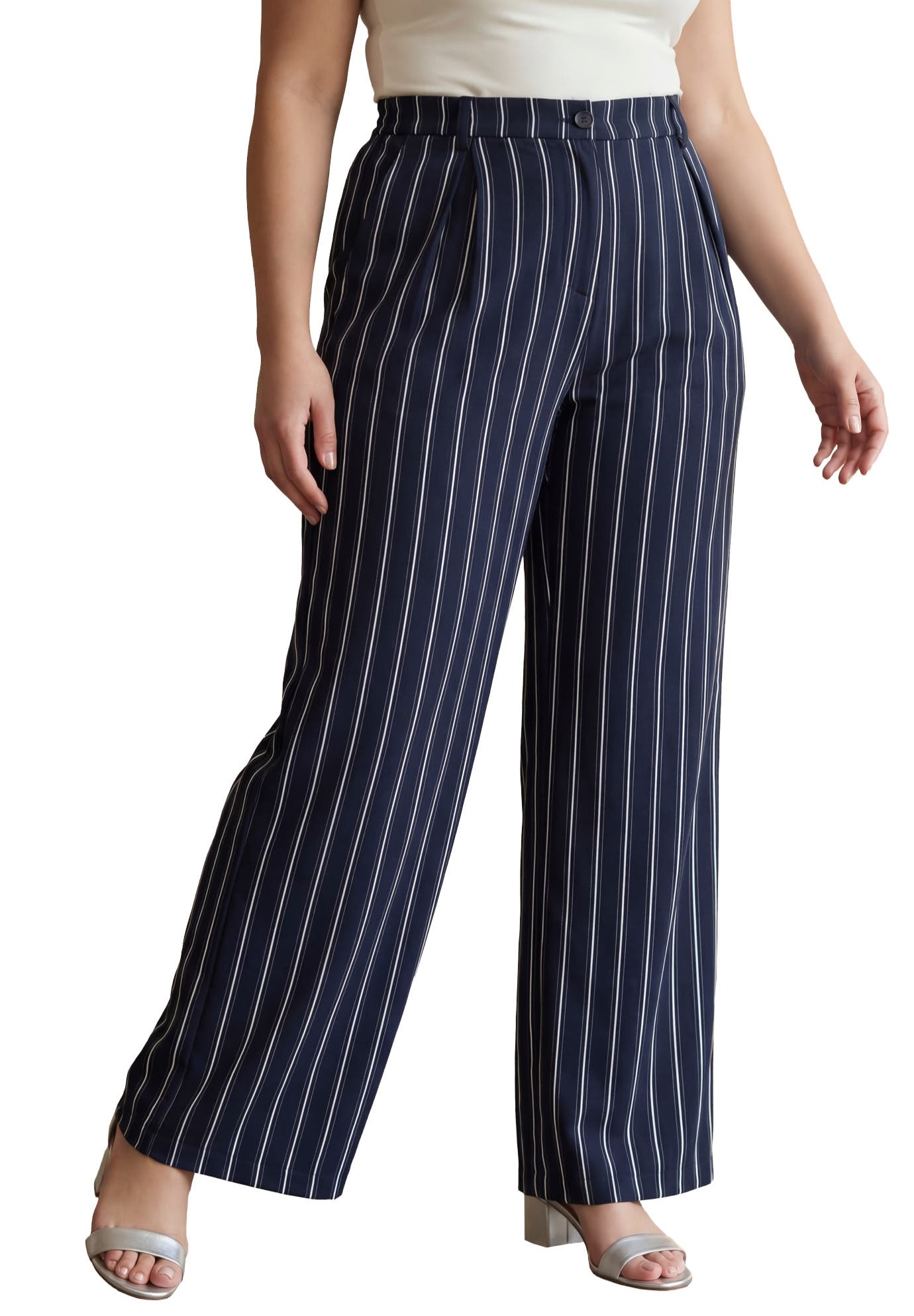 NAVY TAILORED STRIPE
