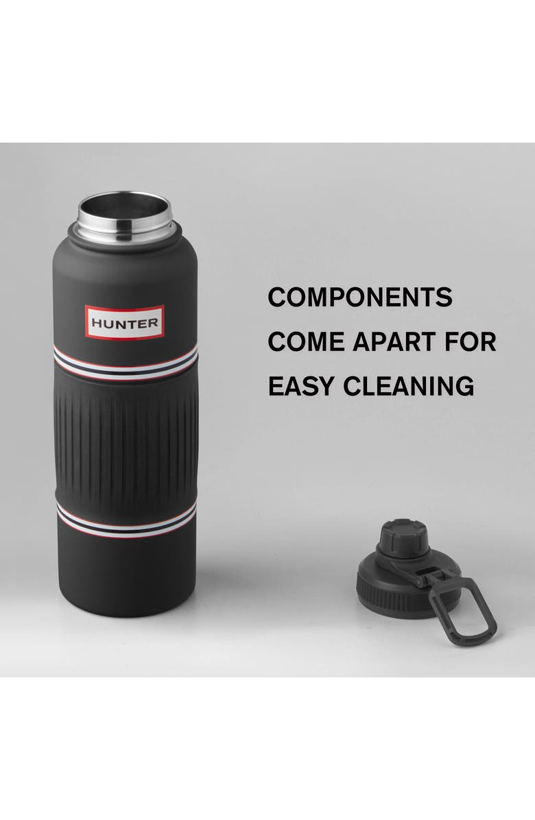 Hunter GoGrip Hydration Stainless Steel Tumbler with Carry Handle, Alternate, color, Black