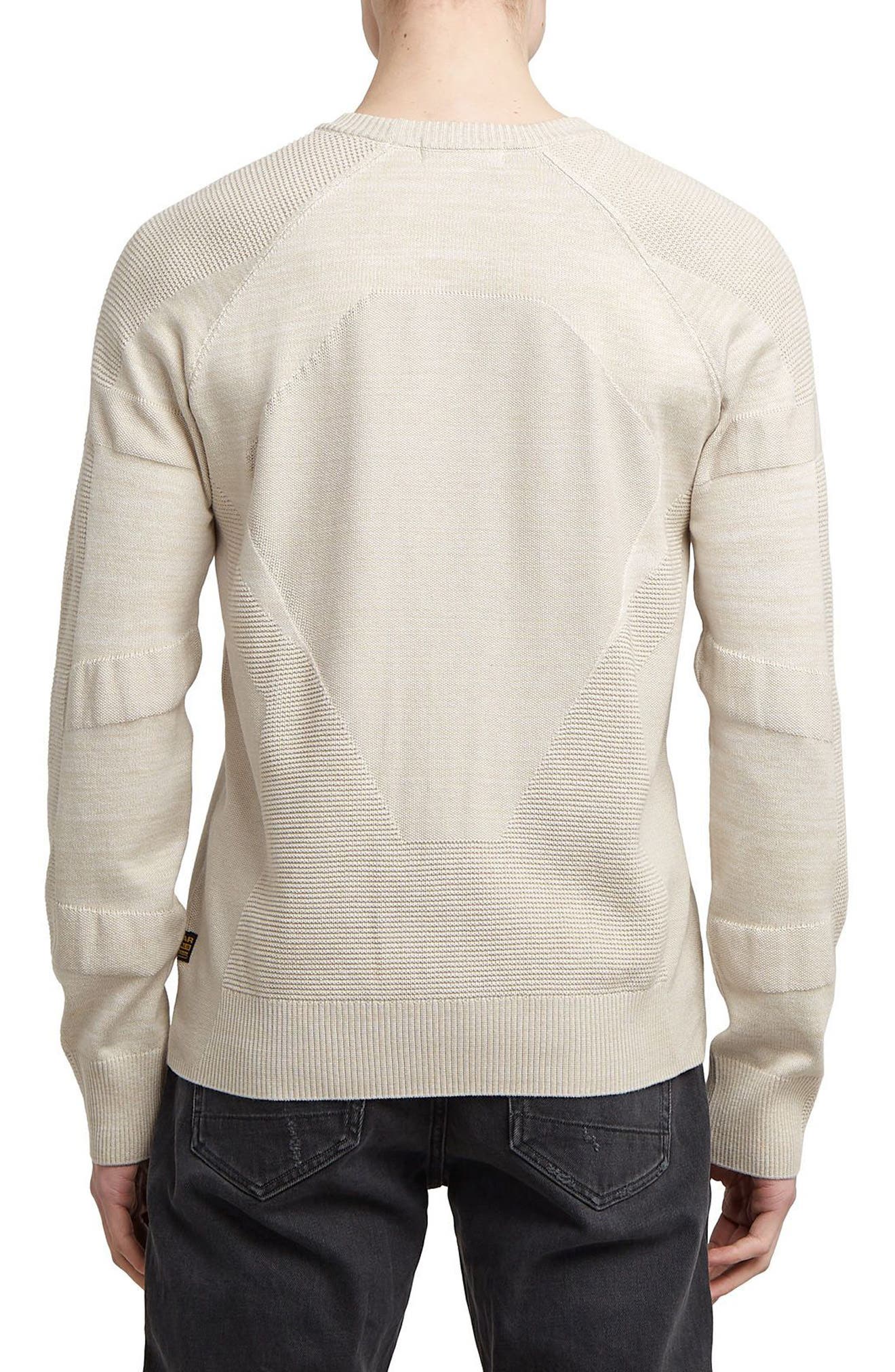3D Biker Textureblock Crewneck Sweater - image 2