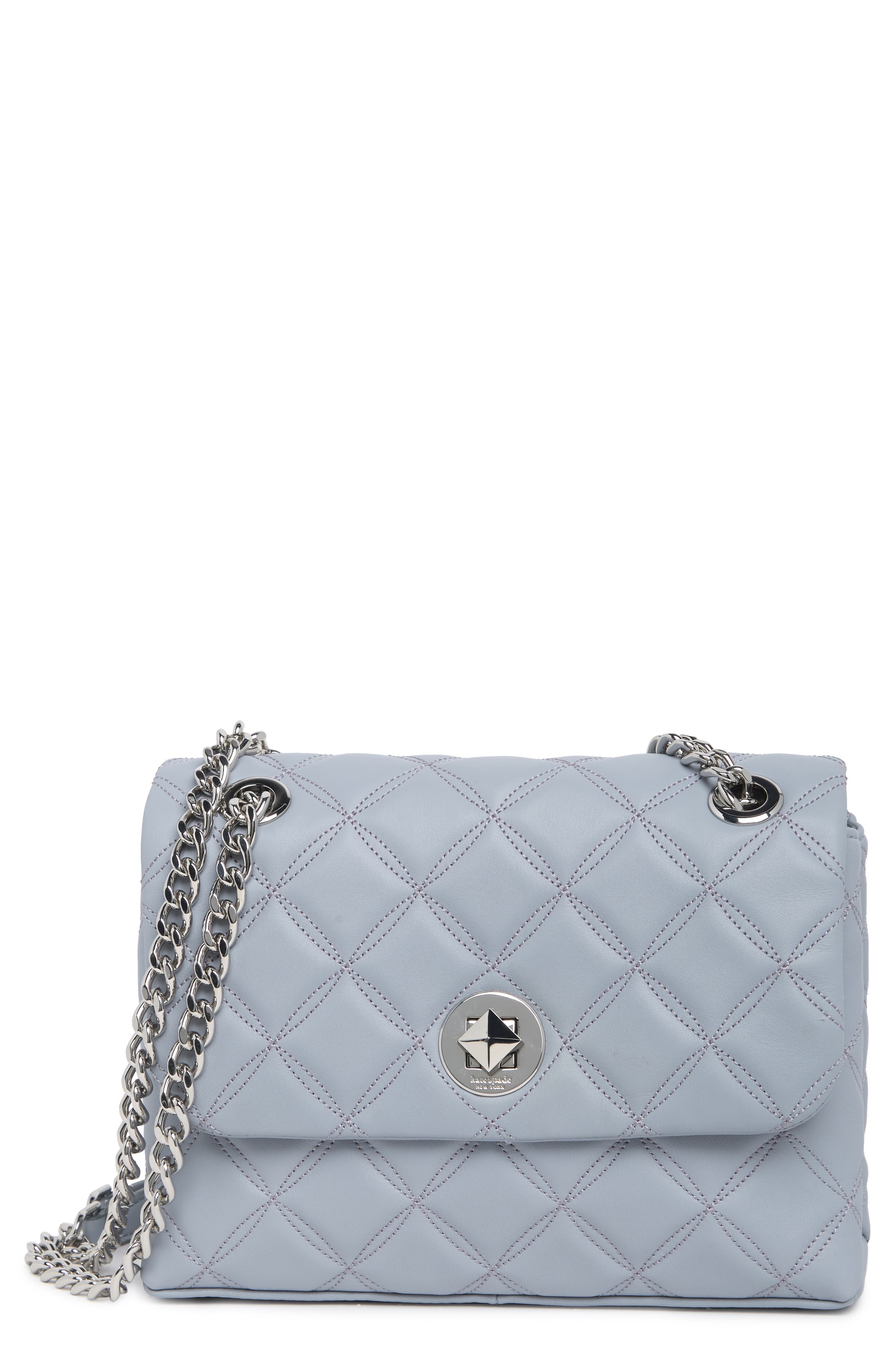 Kate Spade New York small flap leather crossbody bag, Main, color, 