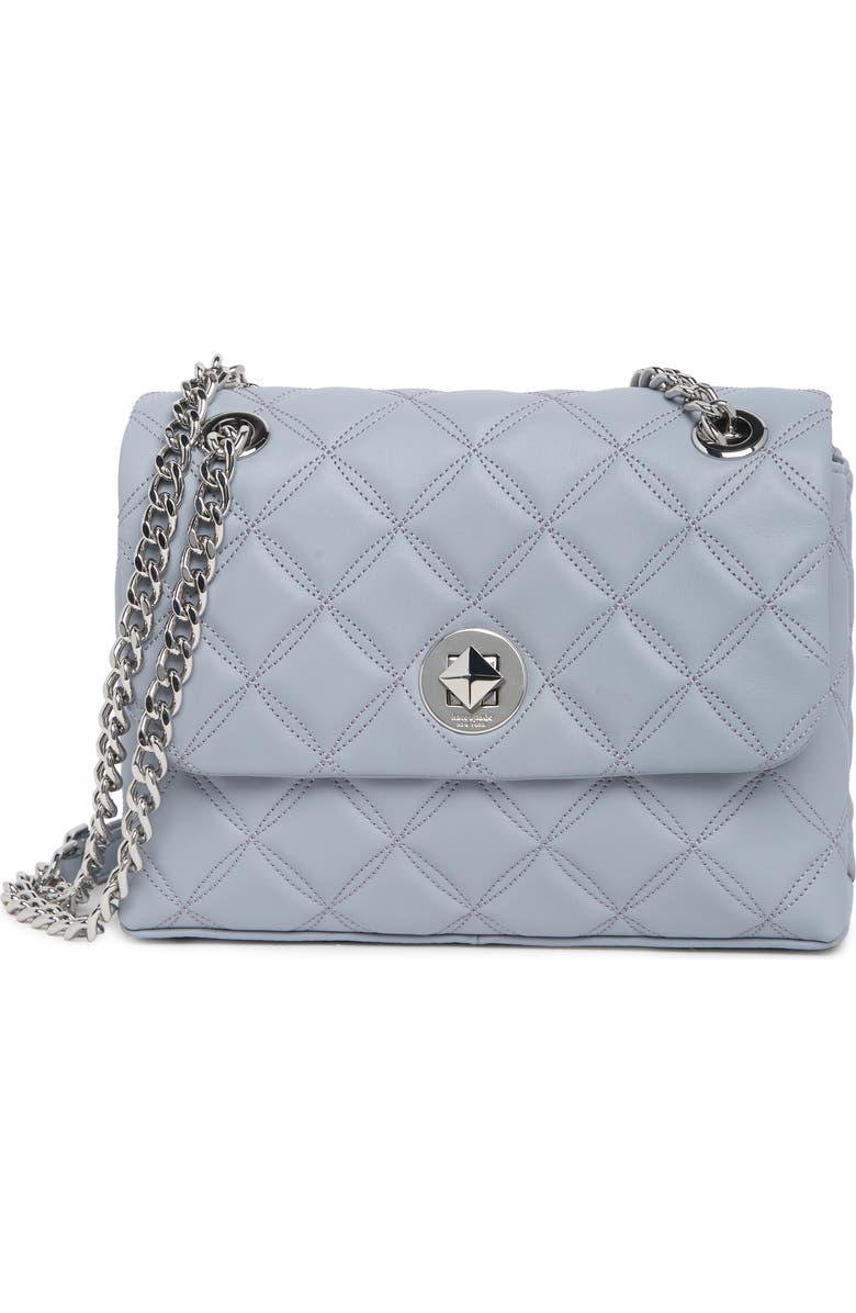 Kate Spade New York small flap leather crossbody bag, Main, color,