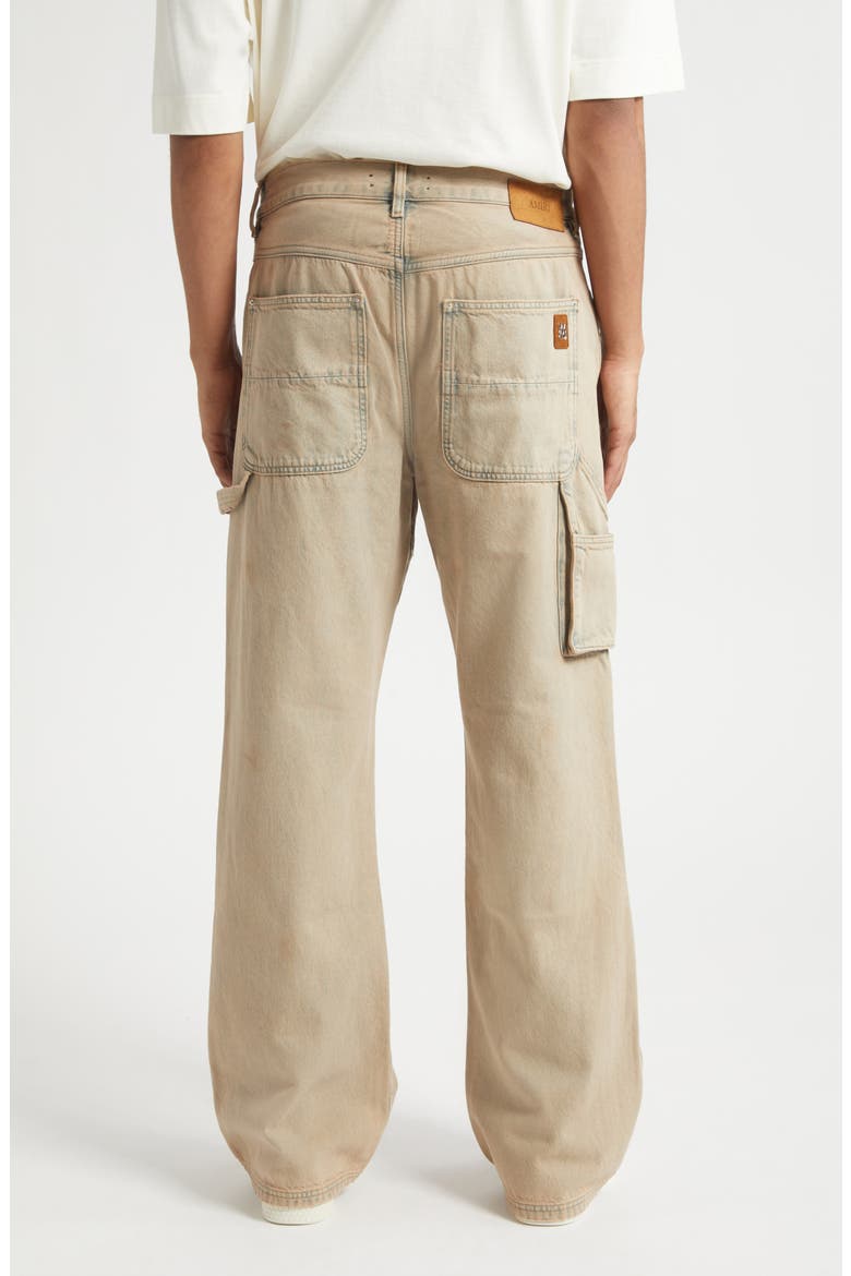 Lightweight Distressed Carpenter Jeans, Alternate, color, SAND INDIGO