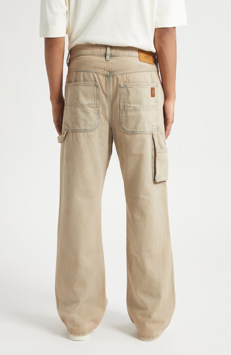 AMIRI Lightweight Distressed Carpenter Jeans, Alternate, color, Sand Indigo