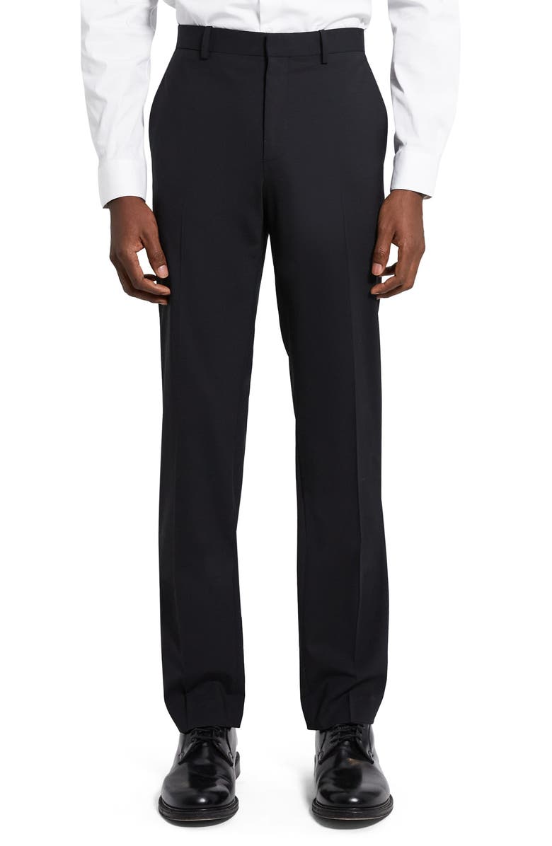 Theory Mayer New Tailor 2 Wool Dress Pants, Main, color, Black - 001