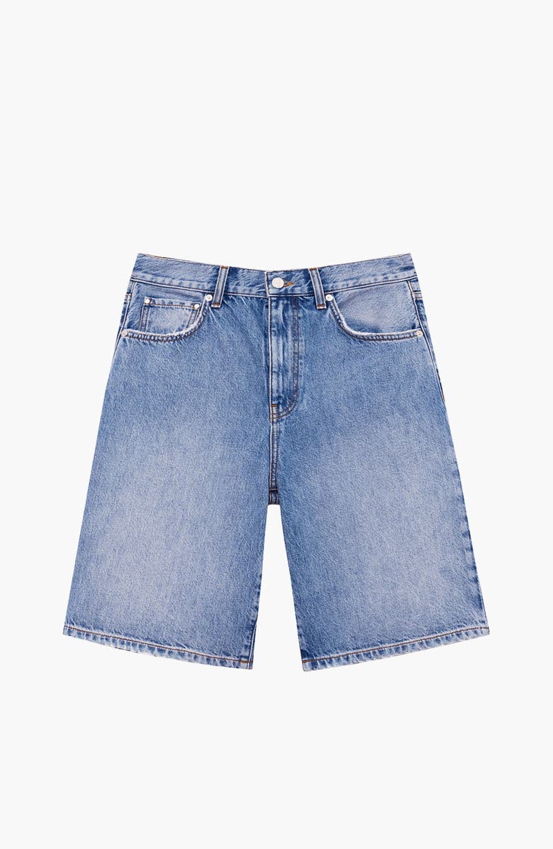 ANINE BING Jasper Short, Alternate, color, Pacific Blue